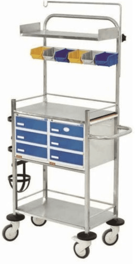 WM-5248-SS Crash Cart (SS)